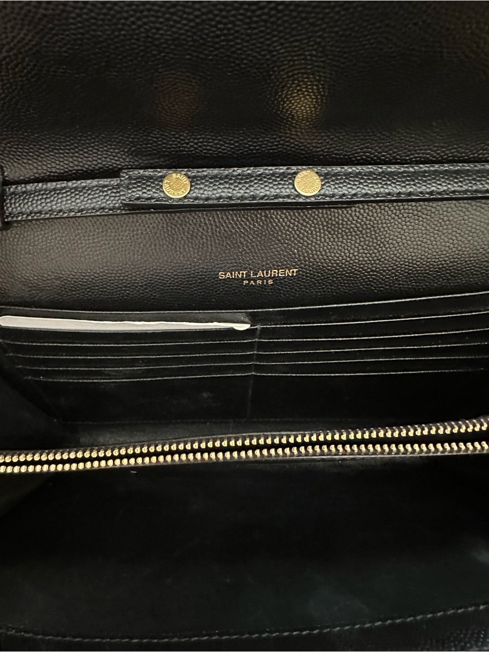 YSL crossbody bag. Black and gold hardware - Picture 4 of 7